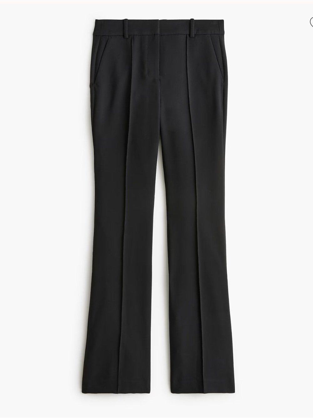 J crew black Refined pintuck pant